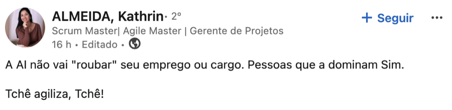 Depoimento de aluno da Imersão
