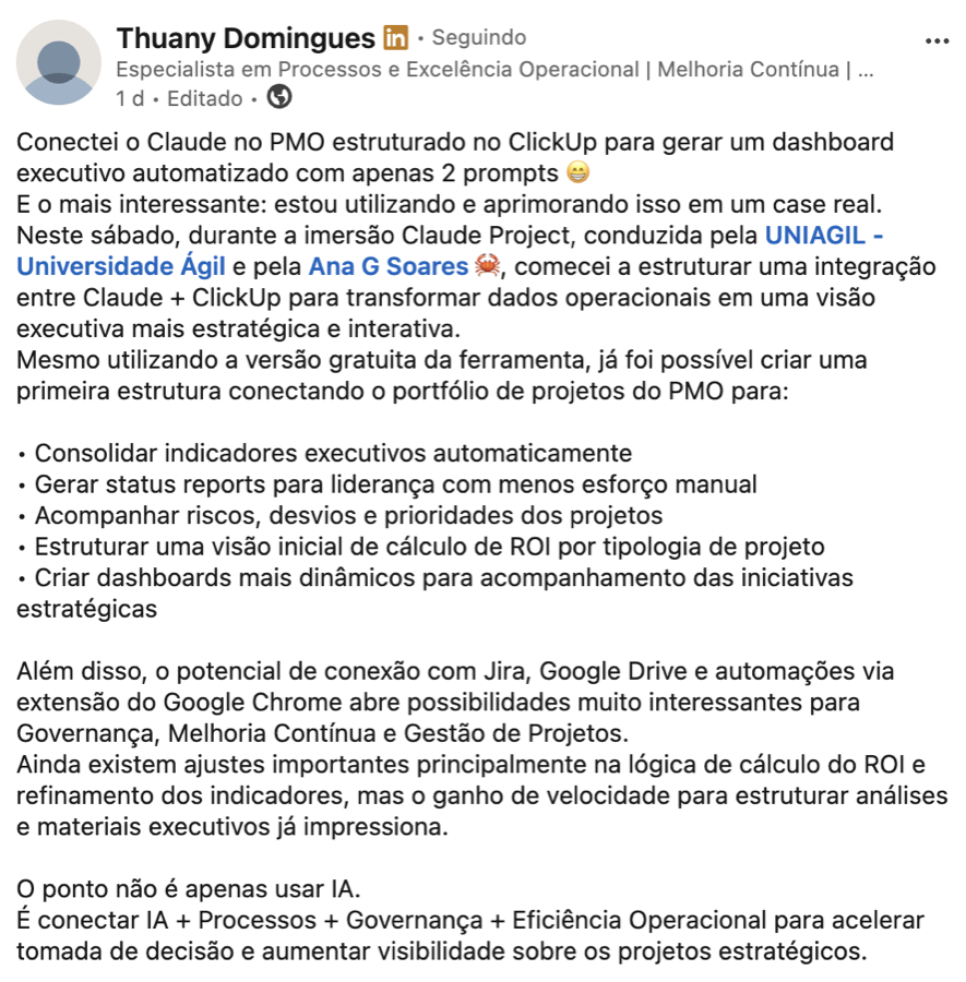 Print do dashboard construído por Thuany